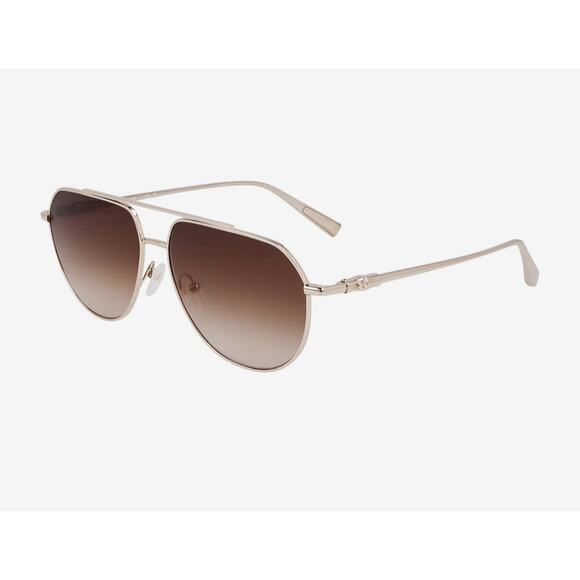 Longchamp™ LO174S 727 57 Aviator Sunglasses - Gold/Gradient Brown*NEW in Case - Picture 3 of 6